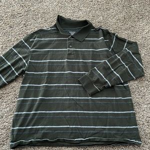 Men’s Green Stripped Long Sleeve